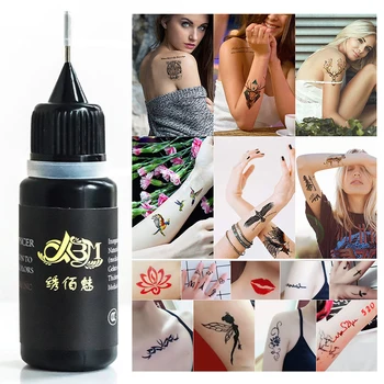 30ml Tatuaje Colorate cu Cerneală Pigment Profesionale în condiții de Siguranță rezistent la apa DIY Tatuaj Pigment Practică Cerneală Tatuaj Tatuaj Body Art Pigment