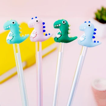 30pcs-coreean Erasable Stilou Gel Kawaii Drăguț Dinozaur Pixuri Dragon Animale Amuzante Fete Papetărie Kit Școală Pix Albastru Negru de Cerneală