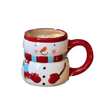 350ML(11oz) produse de Crăciun cadou de Crăciun pachet Mos Craciun/om de Zapada Ceramica Cani cana de cafea Ceai Lapte birou Cupe Drinkware