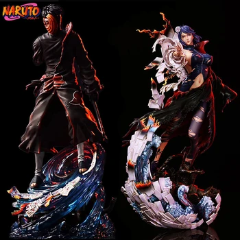 35cm Naruto Shippuden Anime Akatsuki Gk Statuie Uchiha Obito Papusa Konan Acțiune Figura Statuie Modelul de Colectare Jucarii de Craciun Cadou
