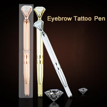 3pcs/set 3D Tatuaj Sprancene Broderie Manuală Pen Microblading Sprancene Buze cu Cristal de Diamant Tatuaj Permanent Accesorii