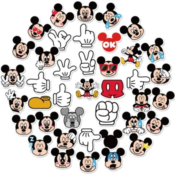 40PCS Disney Clasic Imagine de Desene animate Mickey Autocolante de Expresie, Notebook, Telefon Mobil Laptop rezistent la apa Masina Autocolante Decorare