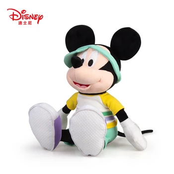 43CM Original Disney Mickey Mouse-Jucarie de Plus Sport Seria Mickey Somn Umplute Perna Moale Minnie Pluș Papusa Peluche Jucarii Cadou