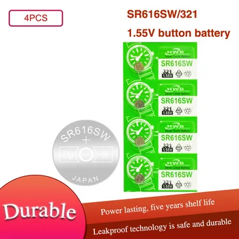 4BUC 321 SR616SW SR616 1.55 V Baterie cu Oxid de Argint Pentru Ceas de Calculator Jucării Butonul de Celule Monedă ÎN JAPONIA