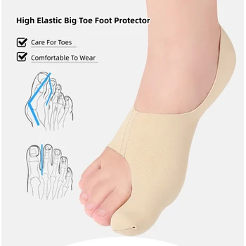 4pieces=2pairs Os Mare Degetul mare de la Picior Separatoare de Inflamație la picior Corector Orteza Targă Hallux Valgus Protector Picior de Îngrijire Instrumente