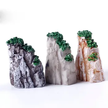 5 Buc Set Mini De Munte In Miniatura Jucării Bonsai Ornamente De Plante Gradinarit Accesorii De Gradina Rășină Naturală Decorațiuni Interioare De Alimentare