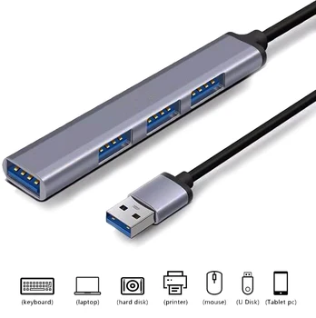 5 în 1 USB C 30 HUB de Tip C Splitter PD Încărcare Rapidă Adaptorului Multiport de Transfer de Date Stație de Andocare Pentru Macbook Air M1 iPad Pro