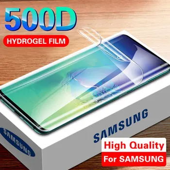500D Ecran Protector Hidrogel Film Pentru Samsung S10 S9 S8 Plus Nota 8 9 S10e Folie de Protectie Pentru S6 S7 S7 EDGE Film Nu Sticla