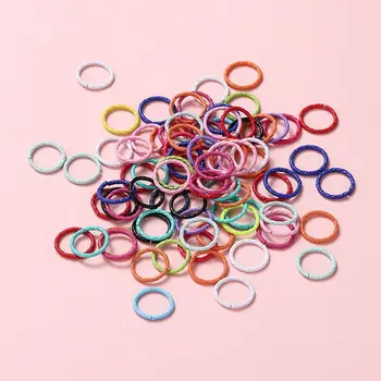 50pcs/lot 8 10 12 mm poftă de mâncare Colorat Metal Aproape Sari Inele de Lanț Cheie Conector Inel Pentru Bijuterii DIY Earing Sac de a Face Constatări