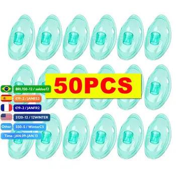 50pcs Nebulizator-Masca de Înlocuire Inhalator pentru Astm Masca Medical, Nebulizator Compresor Accesorii Spray Masca de Atomizare Adult Copii