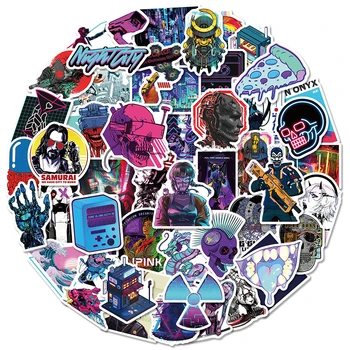 50PCS Rece Gotic Pachet de Stickere pentru Adolescenti si Adulti Vinil Punk Gotice Autocolante pentru Sticla de Apa de Calculator Skateboard Trendy