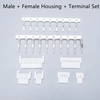 51005 51006 2.0 mm Conector de sex Masculin + Feminin de Locuințe + Set Terminal de Sârmă pentru Sârmă 2/3/4/5/6P