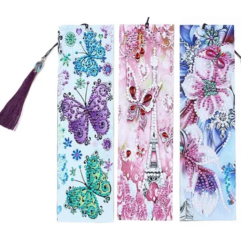 5D Diamant Pictura Marcaje Floare Fluture Kituri Pentru Adulți DIY Marcaje Cu Ciucure Arte Meserii Set Stras Dot Cadouri