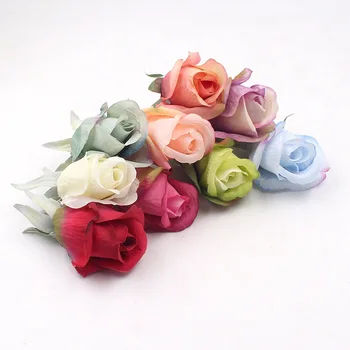 5pcs 7cm Flori Artificiale Lalea Trandafir de Matase Cap Pentru DIY Scrapbooking Ambarcațiuni Manual Accesorii de Nunta de Decorare Coroană de Flori