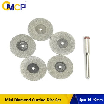 5pcs Mini Diamant Văzut Lama de Taiere Diamante Cu Mandrină Pentru Accesorii Dremel Disc de Diamant