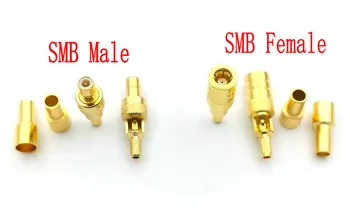 5pcs SMB Masculin/Feminin Conectori Cu Sertizare Pentru RG316,RG174,LMR100 cablu