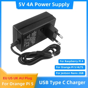 5V 4A Alimentare pentru Orange Pi 5 20W USB de Tip C Adaptor de Mufă pentru OPI 5 / 4 E / 3 E Raspberry Pi 4B Încărcător