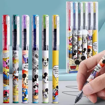 6 buc/set Disney Mickey Mouse Pix Pix Semnătură Desene animate Figura Staționare Consumabile Accesorii Japonia Stil Acrilic 0,5 Mm