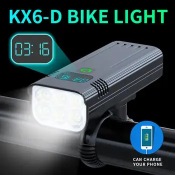 6 T6 Biciclete Față de Lumină 5200mAh USB Reîncărcabilă Lumina MTB Bike Impermeabil Lampa Drum de Munte Biciclete Lanterna Bicicleta Flashlignt