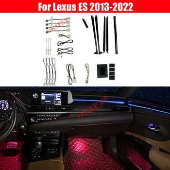 64 Culori Set Pentru Lexus ES anii 2013-2022 Auto Originale Butonul de Control Decorative de Lumină Ambientală cu LED Atmosfera Lampa de iluminat Strip