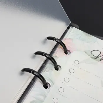 6pcs A6 A5 PVC Transparent Notebook Spirală Liant Index Separator Separatoare de Pagini de Jurnal Cartea Autocolant de Papetărie