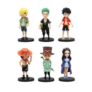 6pcs/set 8cm Anime One Piece Figura Mini Jucarii Luffy Sanji Boa Hancock Ace Roronoa Zoro din PVC Figura Model de Păpuși Dropshipping