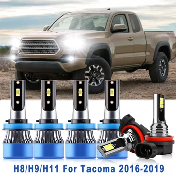 6x Faruri LED High Low Ceata Becuri H11, H8 H9 Combo Beam Conversie de Înlocuire Pentru Toyota Tacoma 2016 2017 2018 2019 2020