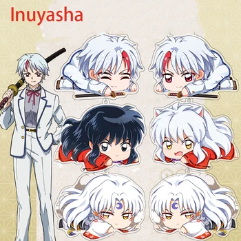 7 Stiluri Inuyasha Anime Figura 6Cm Drăguț Acrilice Breloc Sesshoumaru Higurashi Kagome Naraku Kiky Sango Izayoi Prieten de Cadouri