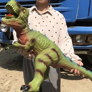 84 CM Super-Orez Dinozaur din Plastic Model Tyrannosaurus Rex Raptor World Park Rechin Model de Divertisment pentru Copii Interactive Toy