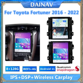 8G 128G Android Radio Auto Pentru Toyota Fortuner 2016 - 2022 Tesla Screen Recorder Video Multimedia Player Navigatie GPS Unitatea de Cap