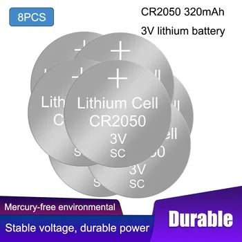 8PCS 3V CR2050 2050 Li-ion Baterie Buton de control de la Distanță ceas electronic auto monitorizare a presiunii în anvelope speciale Baterie