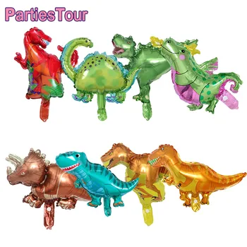 8pcs/set mini Dino Baloane cu Heliu de Aniversare pentru Copii Dinozaur Petrecere Folie Gonflabila Baloane Amnimal Globos Copil de Dus Favoruri de Partid