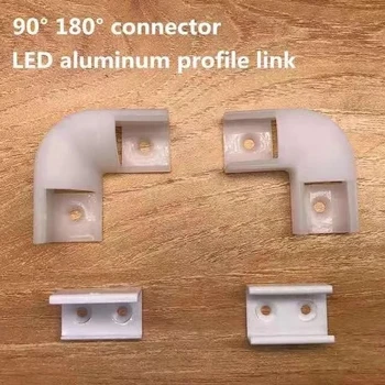 90/180 de grade unghi conector, LED unghi de aluminiu profil de link-ul, cu profil in V conector profil U conector