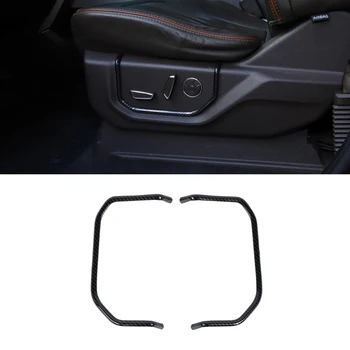 A Scaunului din față, Reglați Decor Capac Ornamental pentru Ford F150 F-150 2015 2016 2017 2018 2019 2020 Accesorii Auto ABS Fibra de Carbon