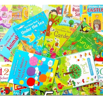 A4 Copiii Scena Carte Autocolant Copilul engleză Carte de povești pentru copii de Învățare Timpurie de Călătorie de Lectură