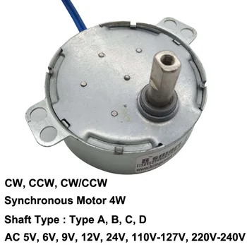AC 5V 6V 9V 12V, 24V, 110V-127V 220V-240V Motor Sincron 4W 0.9-70RPM CW CCW Pentru Ventilator cu Motor de Inducție Aragaz Lampa