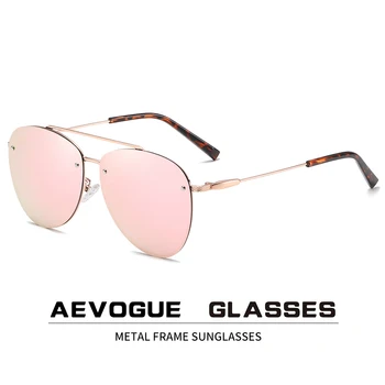 AEVOGUE Nou Pilot ochelari de Soare Barbati Femei Două Fascicule Polarizate Ocean obiectiv Unisex Moda de Conducere Ochelari de Soare UV400 AE0768