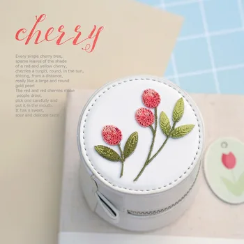 AHYONNIEX Brand 1 Set Red Cherry Patch Fier Pe Patch-uri pentru Îmbrăcăminte, Pantofi, Genti DIY Accesorii Moda Aplicatiile 6 cm / 3.3 cm