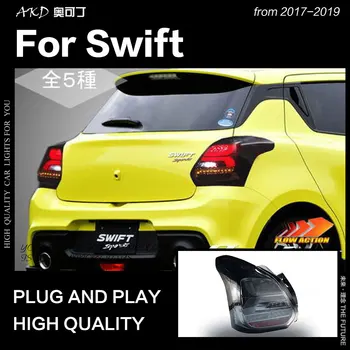 AKD Styling Auto pentru Suzuki Swift Coada de Lumină 2017-2019 Swift Sport spate cu LED-uri Lampa cu LED DRL Semnal Frână Inversă Accesorii auto
