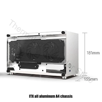 Aluminiu Mini ITX Caz Suport SFX/SFX-AM PSU/70mm Cooler CPU/210mm GPU/SSDX2/,USB 3.0 X1 HTPC Mini Desktop PC Gamer Cabinet