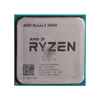 AMD Ryzen 5 3400G R5 3400G 3.7 GHz Quad-Core de Opt Thread 65W CPU Procesor YD3400C5M4MFH Socket AM4