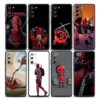 Amuzant Marvel Deadpool Avengers S22Ultra Caz Pentru Samsung Galaxy S20 S21 FE S22 Ultra S10 S9 S8 Plus 5G Telefon Moale Capacul Fundas