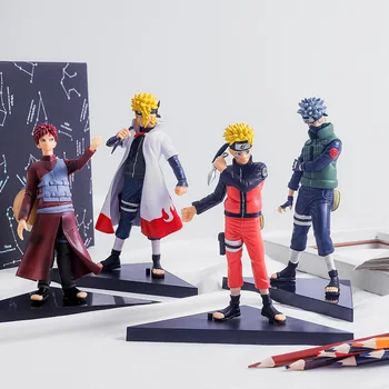 Anime Cifre Naruto Naruto Sasuke Hatake Kakashi Gaara Uchiha Itachi PVC Model Decora Jucării Pentru Copii, Cadouri de Ziua de nastere