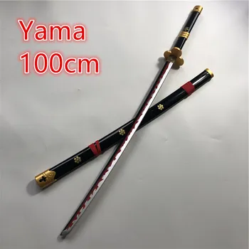 Anime Cosplay Yama sabie magică Roronoa Zoro cu Sabia Armă Katana Espada Lemn Ninja Cuțit de 1:1 Sabie de Samurai Prop Jucării 100cm