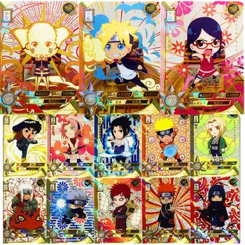 Anime placă NARUTO Shippuden primul set complet de TGR Uzumaki Naruto Sasuke Uchiha Hatake Kakashi Joc de colectare de Cărți Jucărie cadou