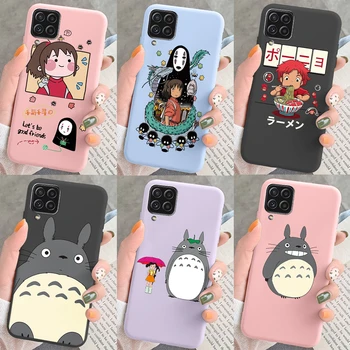 Anime Totoro Caz de Telefon Pentru Samsung Galaxy A12 5G M12 F12 Spirited Away Drăguț Funda TPU Acoperire Moale pentru Samsung A12 12 Coque