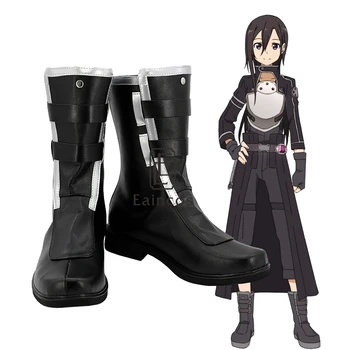 Anime-ul Sword Art Online 2 Phantom Glonț Kirito Cosplay Pantofi Cizme Unisex Personalizate
