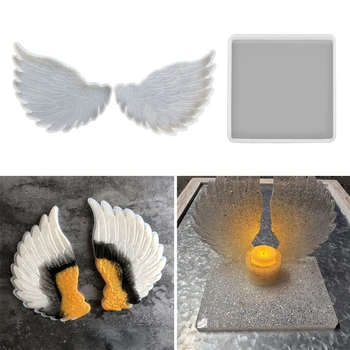 Aripi de înger Matrite de Silicon Epoxidice Rășină de Turnare Matrite pentru a Face Bijuterii Crafs DIY Colier Pandantiv Lanț Cheie Decor