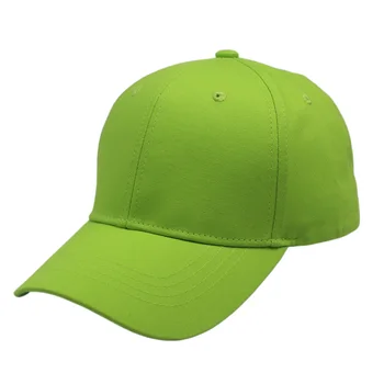Arătos Gol Simplu Capac Verde Lime Moda Femei Bărbați 6 Panou Capac Portocaliu Sport Pălărie Reglabil