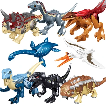 Asamblate Bloc Jucărie Jurassic Mosasaurus Brutal Raptor Blocuri Dinozaur Cărămizi Tyrannosaurus Mi-Rex Asambla Dino Copil Jucării
